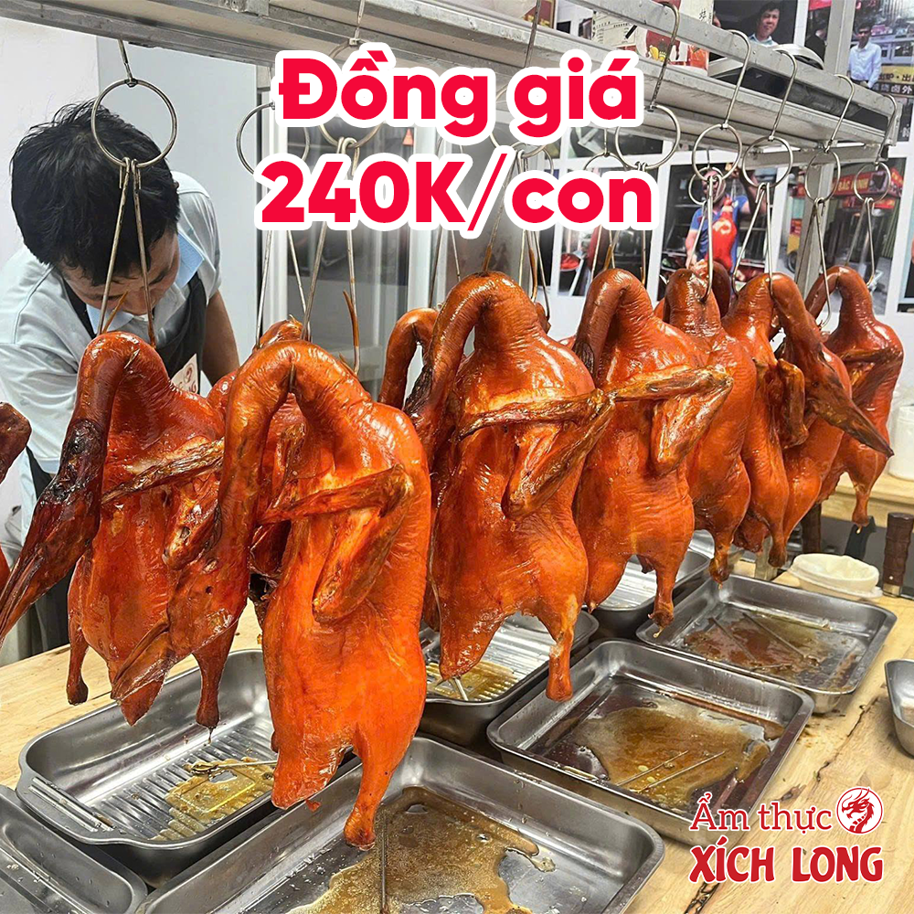 Ưu Đãi Sốc – Vịt Quay Da Giòn Chỉ 240K/Con Tại Ẩm Thực Xích Long - Gần Vinhome Grand Park Thủ Đức